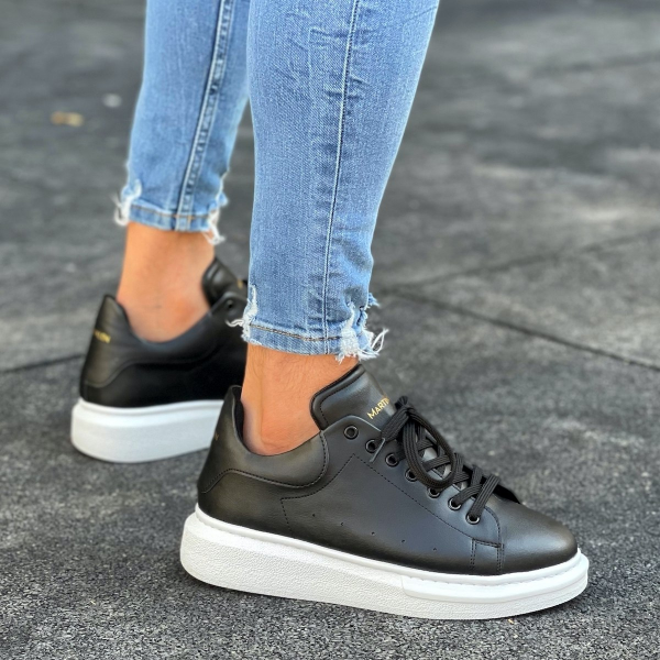 Plateau Sneakers Schuhe in schwarz - 3