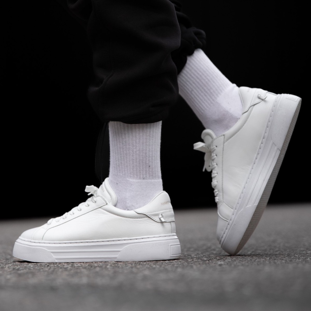 Node High Street Sneakers in pelle Bianche - Bianco