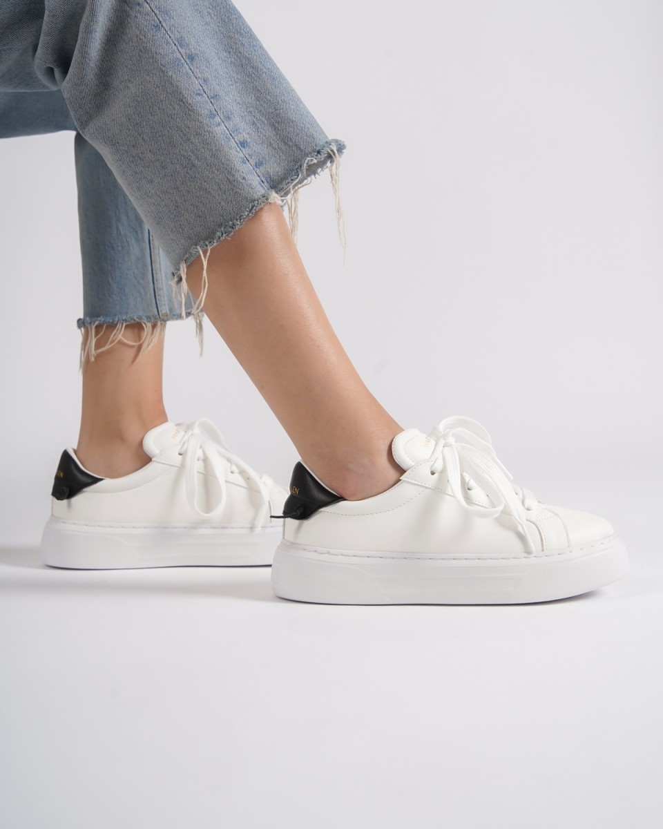 Node High Street Sapatos de Mulher em Branco | Martin Valen