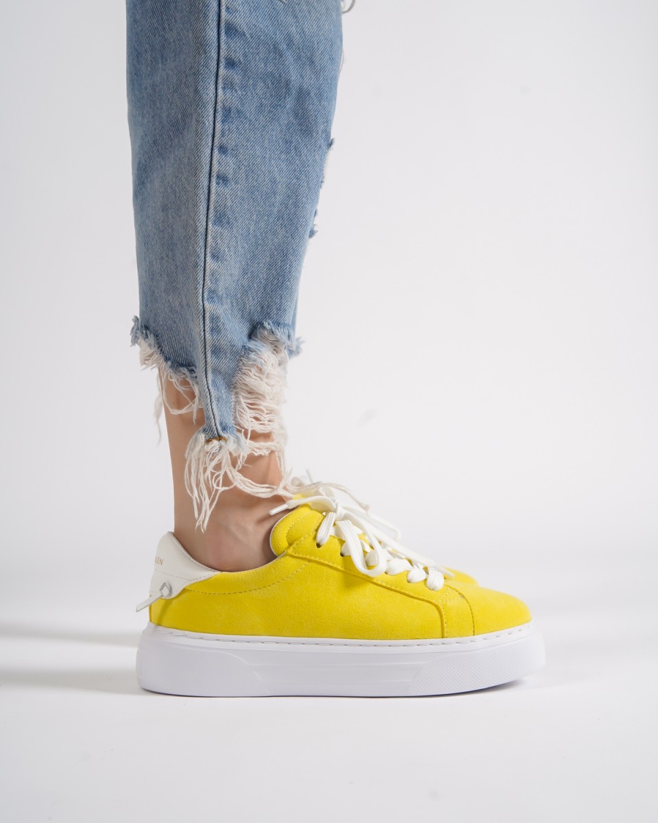 Node High Street Women's Sneakers Suede Edition - Yellow