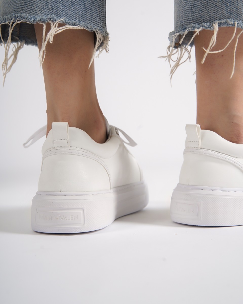Cercocita Trine Sapatos Casuais para Mulher em Branco | Martin Valen
