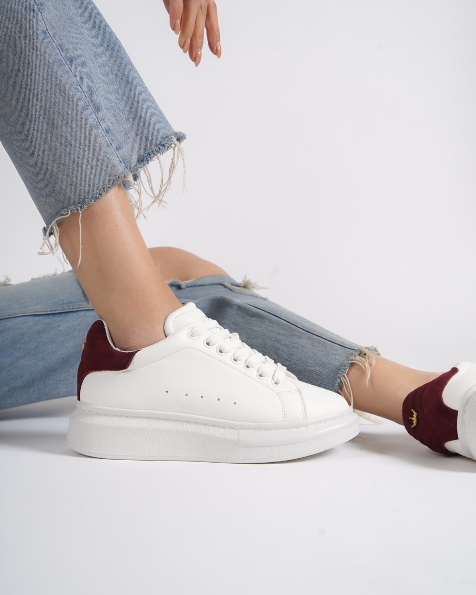 V-Harmony Zapatos para Mujeres con Lengüeta del Talón de Color en Blanco
