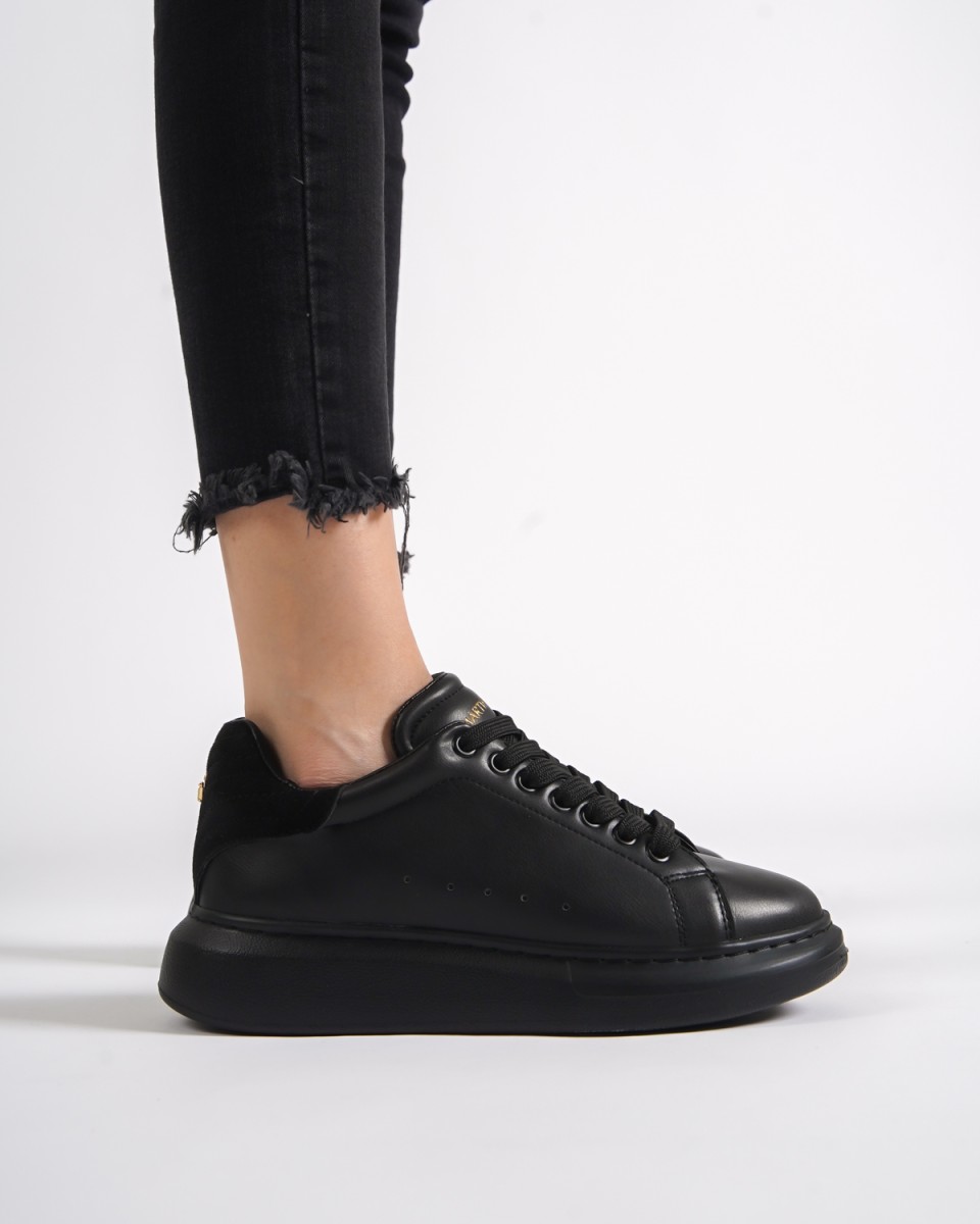 V-Harmony Zapatos de Mujer con Corona en Color Sólido - Negro