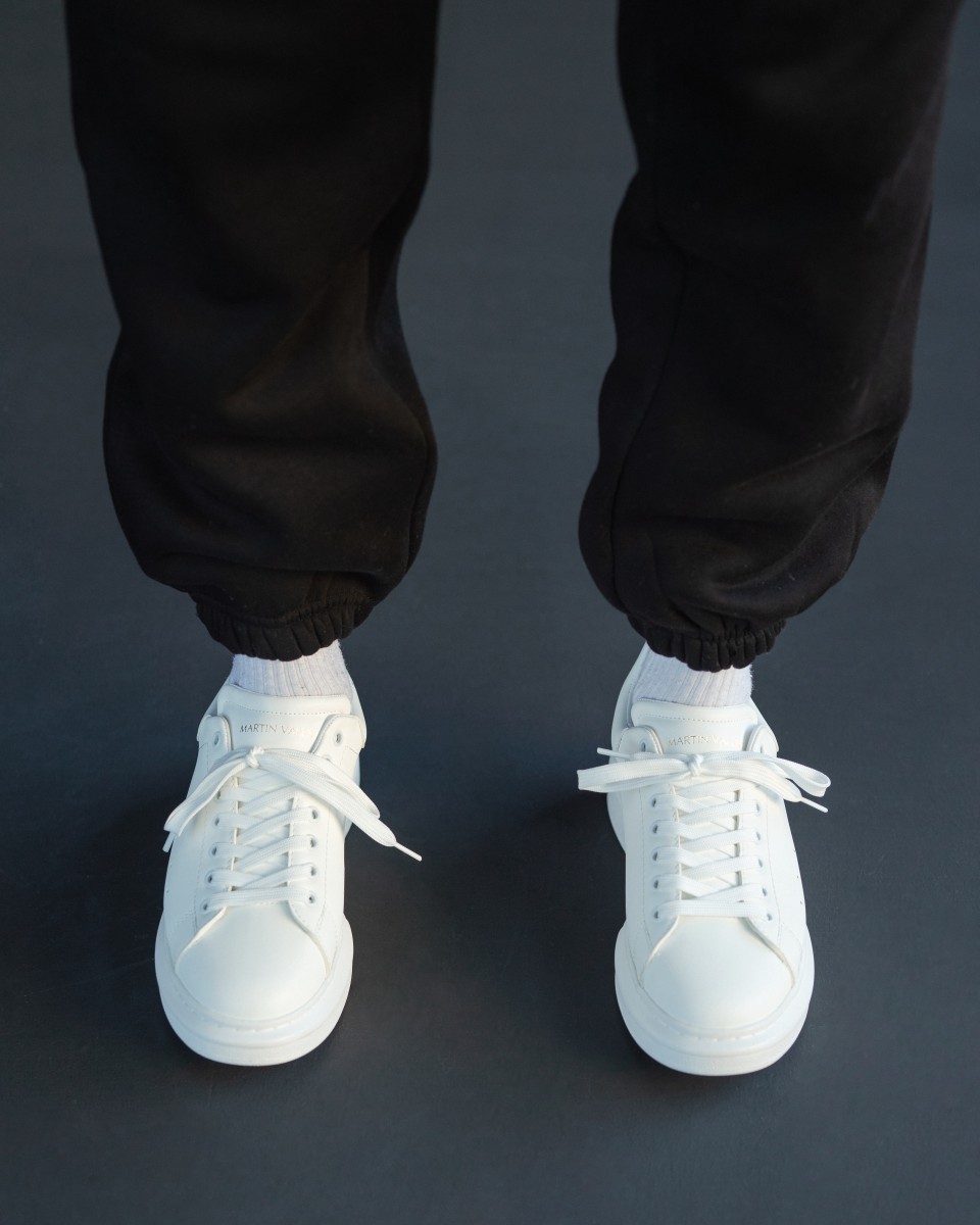 Zapatillas Suela Gruesa Blancas | Martin Valen