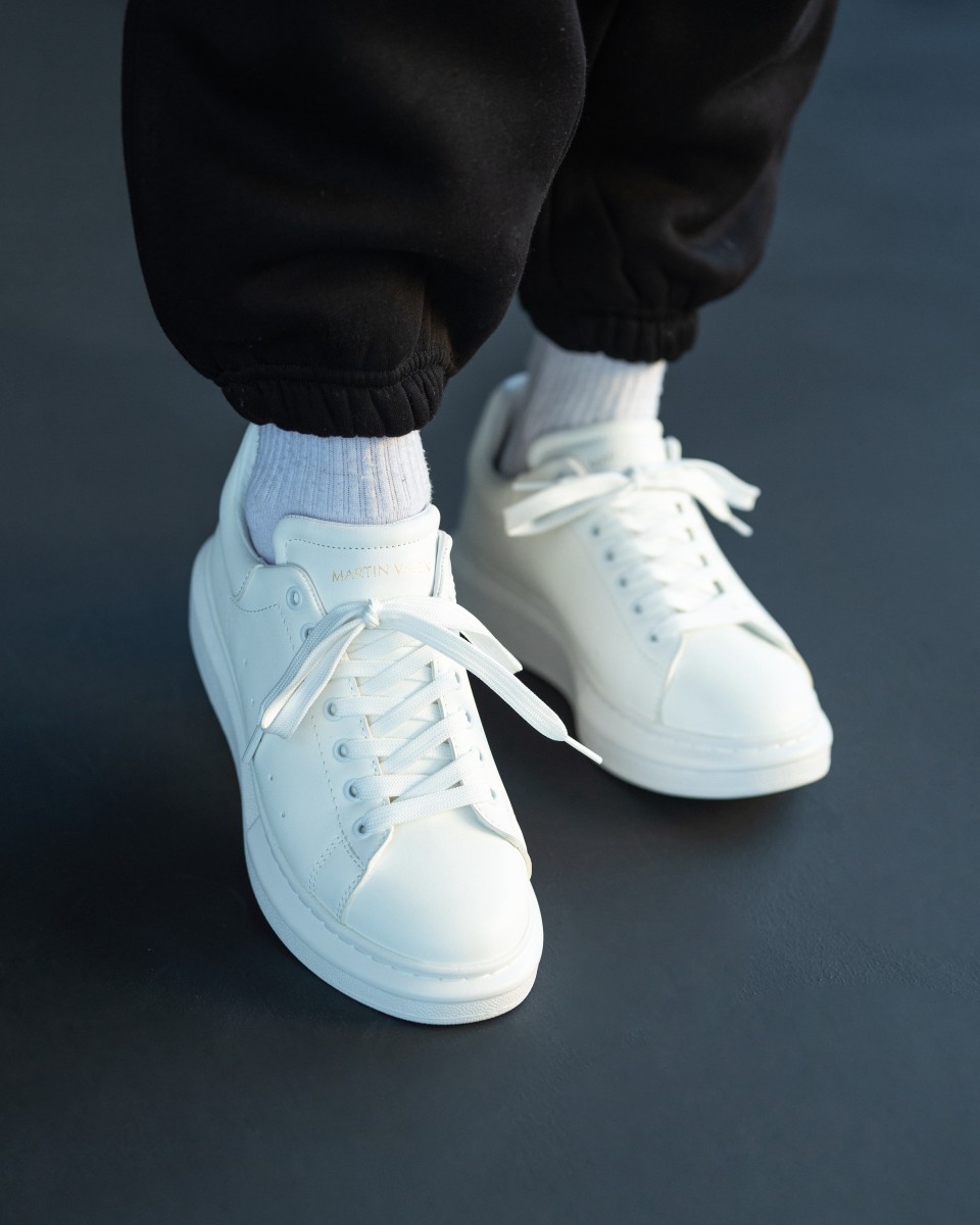 Plateforme Sneakers Chaussures Blanches | Martin Valen