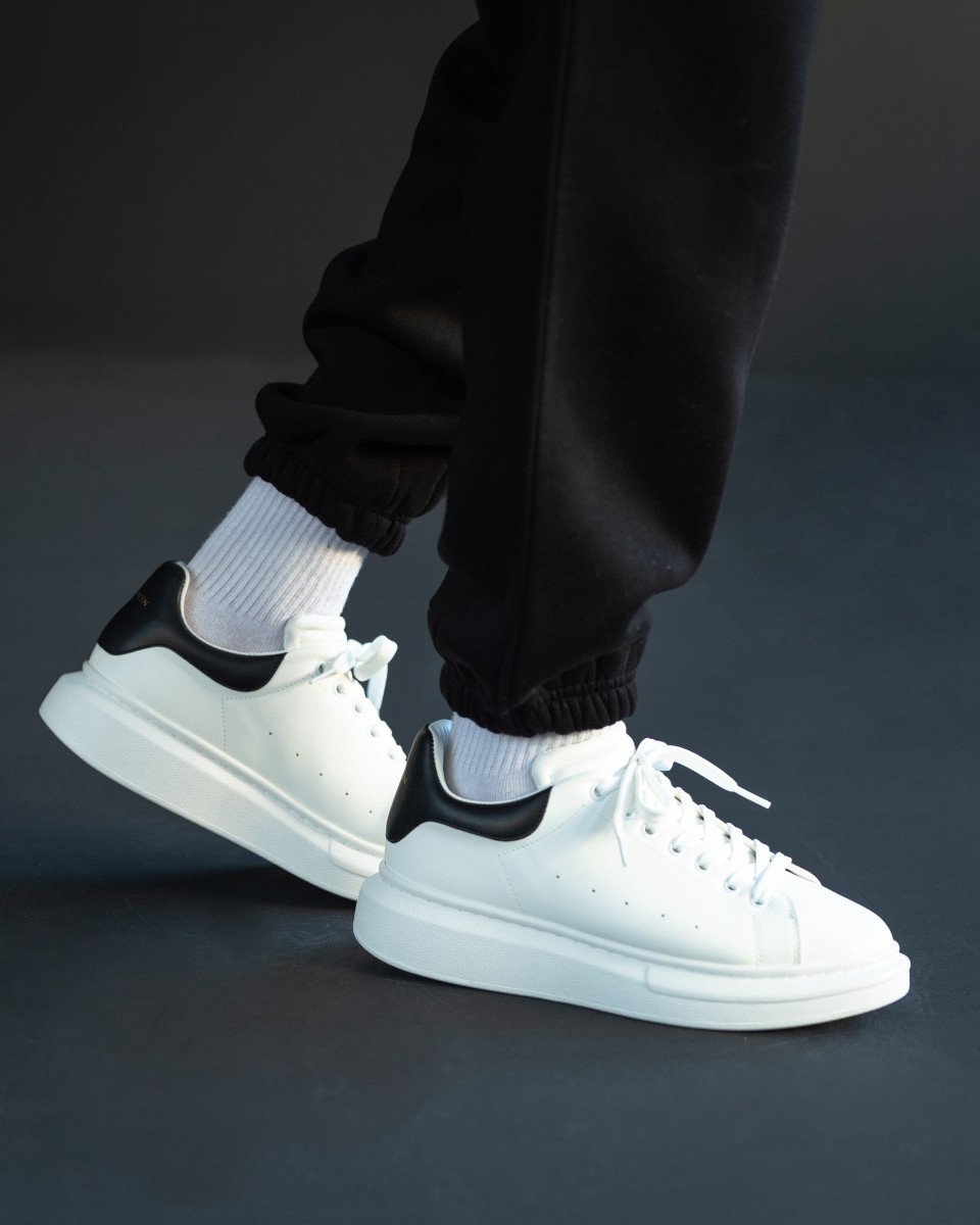 Chunky Sneakers Shoes White-Black | Martin Valen