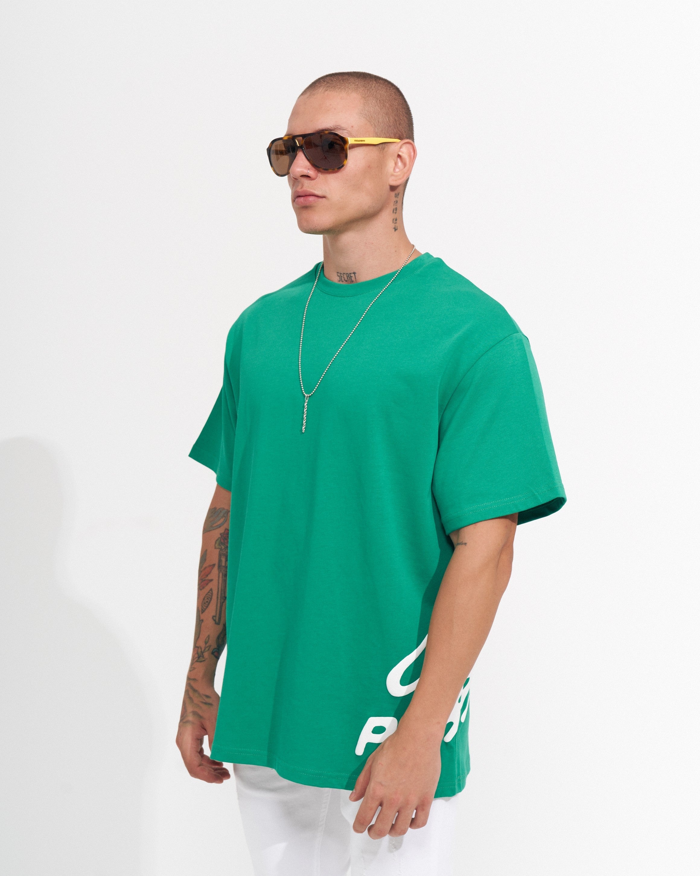 ‘’Perspective’’ Camiseta de Diseñador Estampada en Relieve Oversized para Hombres | Martin Valen