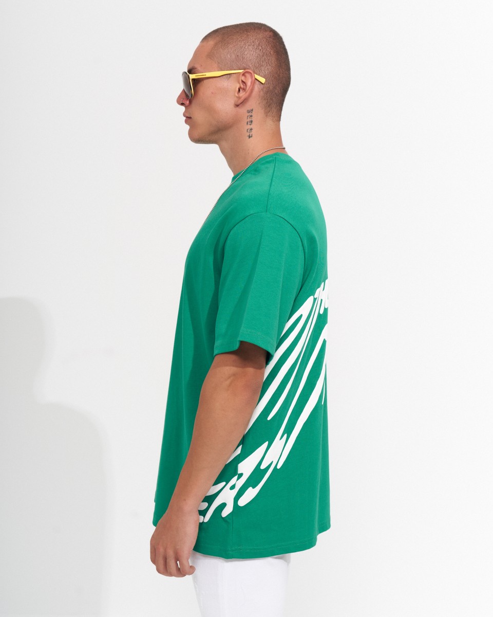 ‘’Perspective’’ Camiseta de Diseñador Estampada en Relieve Oversized para Hombres | Martin Valen