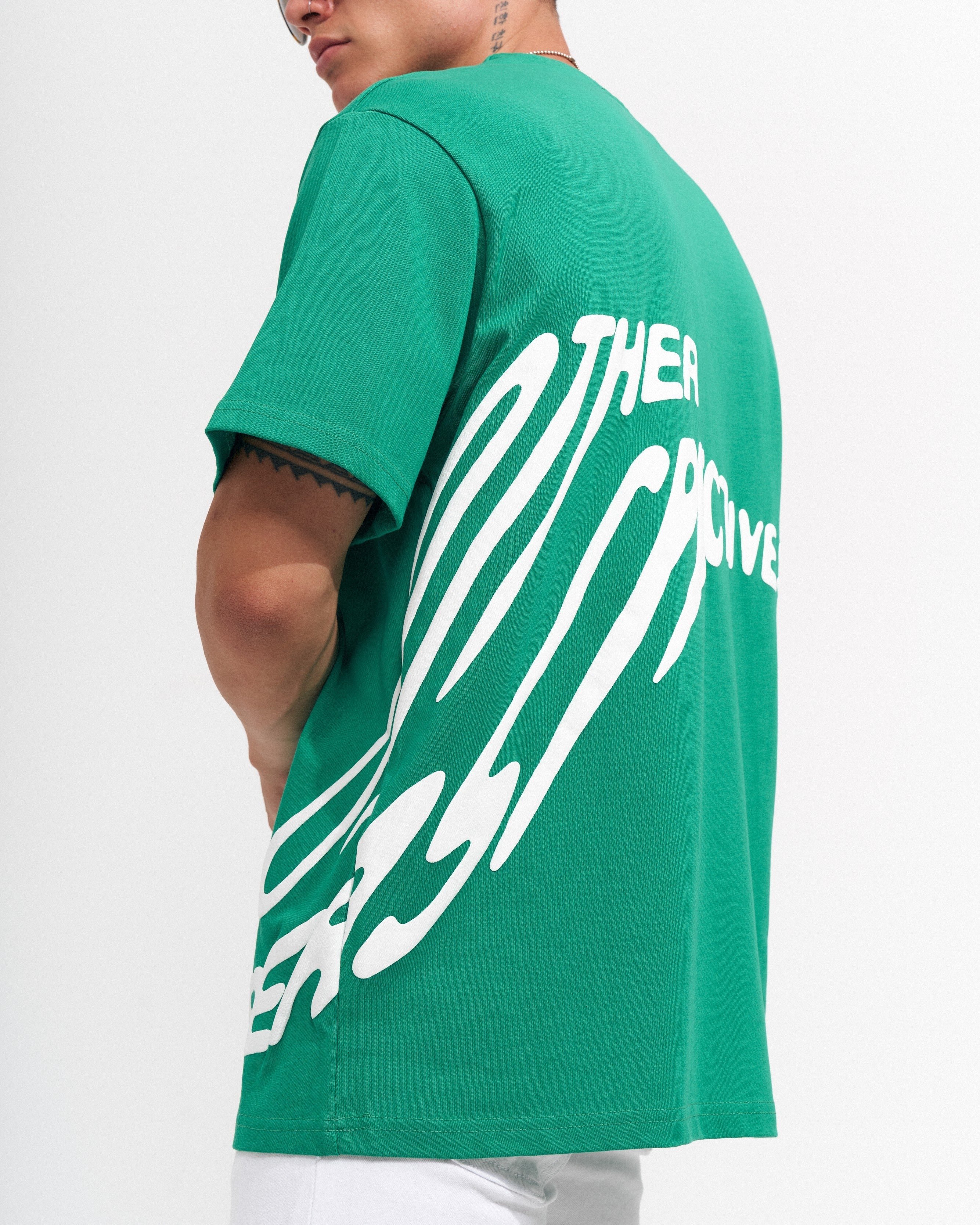 ‘’Perspective’’ Camiseta de Diseñador Estampada en Relieve Oversized para Hombres | Martin Valen