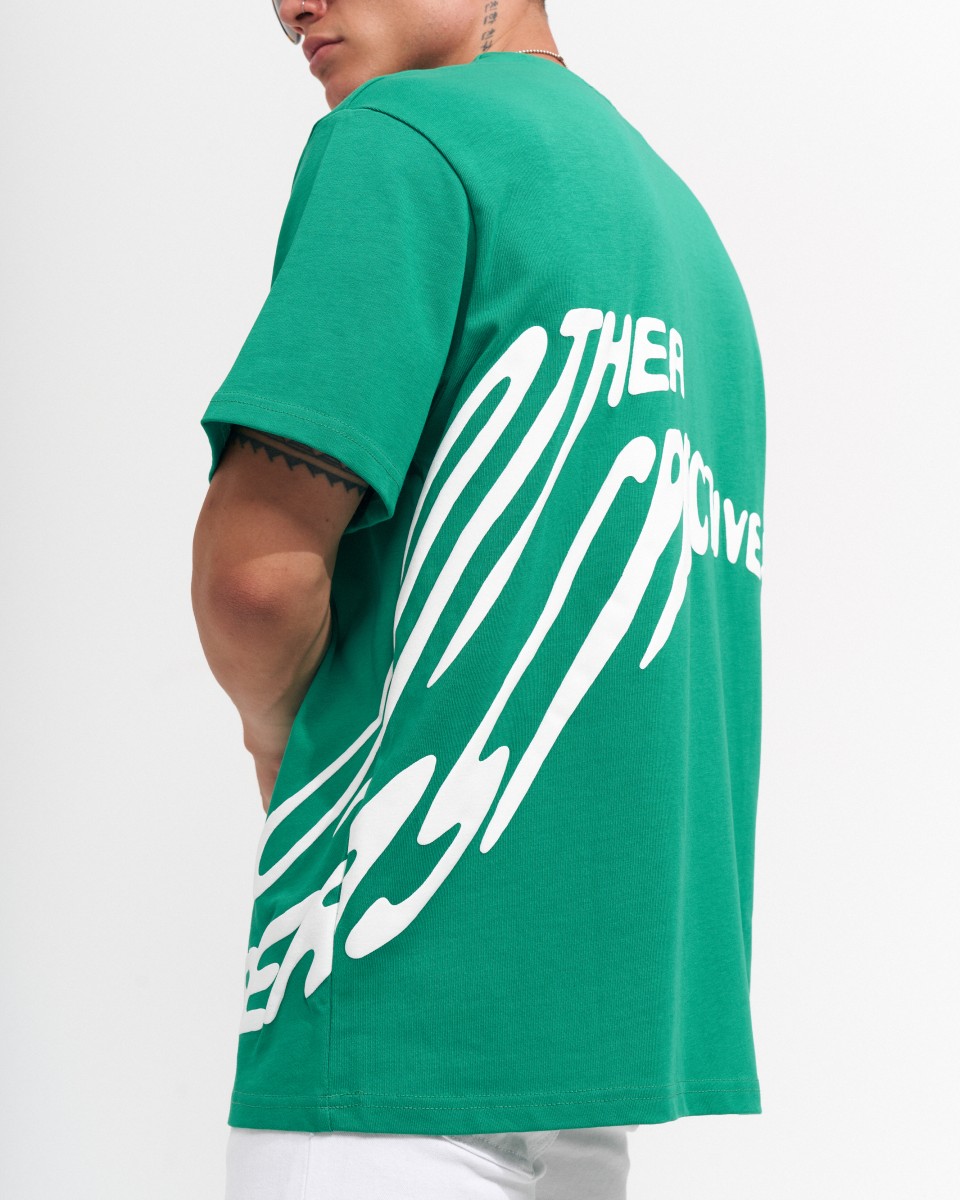 ‘’Perspective’’ Herren Oversized Puff-Druck Designer T-Shirt | Martin Valen