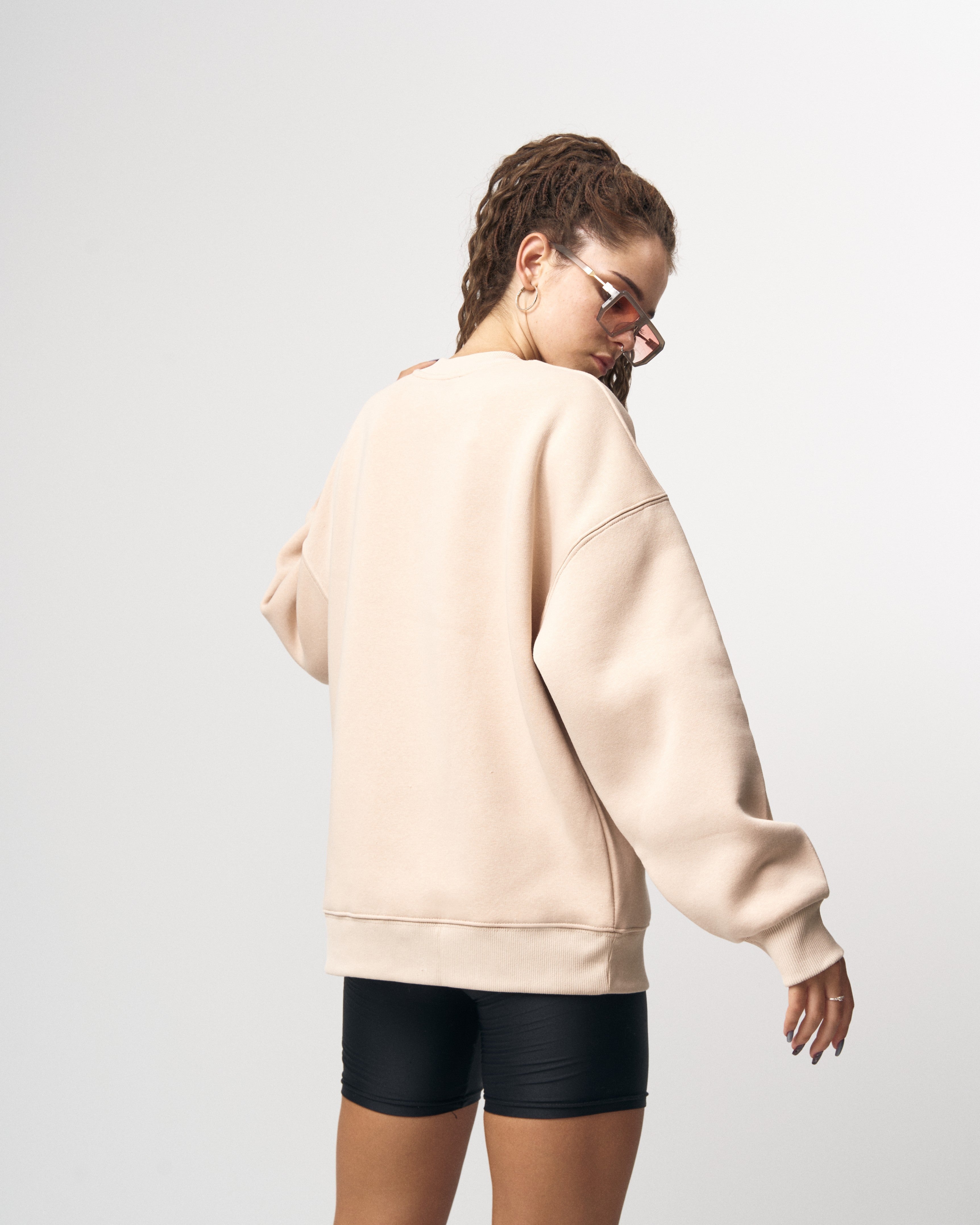 Martin Valen Sweatshirt à Col Rond Oversize pour Femme | MV