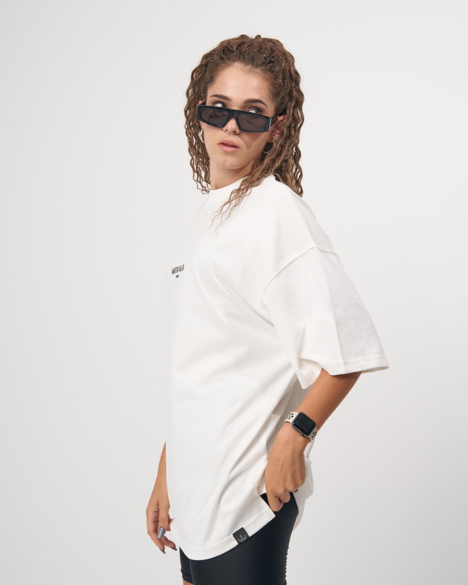 "Slogan" Camiseta Oversize de Diseño para Mujeres con Detalle de Estampado | Martin Valen