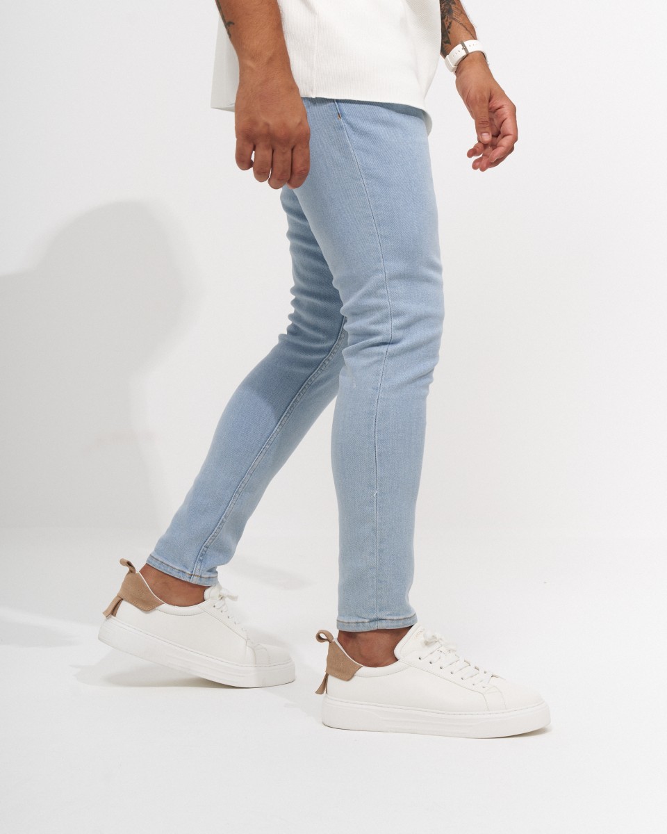 Men's Skinny Fit Stone Washed Denim Jeans | Martin Valen
