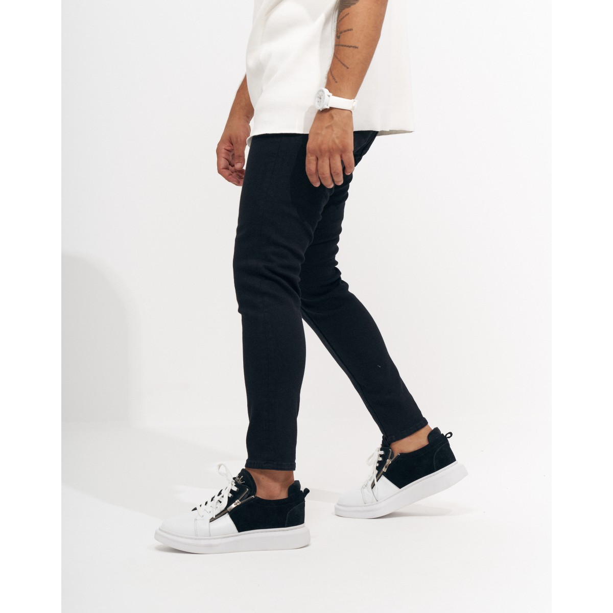 Men’s Skinny Fit Black Jeans | Martin Valen