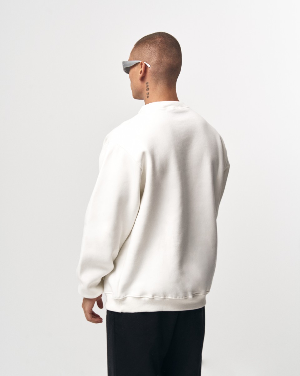 Men's Oversized Sweatshirt Martin Valen Urban Culture White | Martin Valen