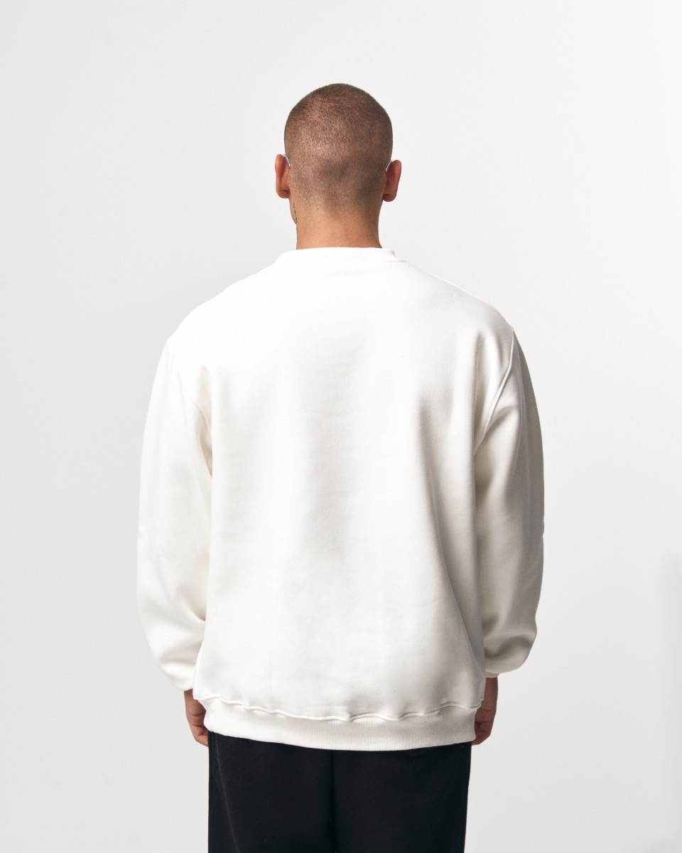 Men's Oversize Sweatshirt Martin Valen Urban Culture White | Martin Valen