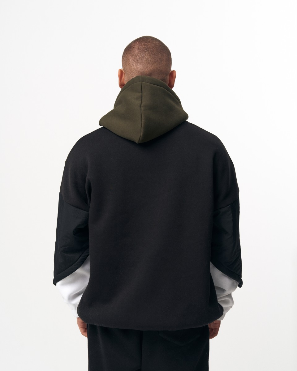 Men's Oversized Hoodie Sweatshirt Khaki | Martin Valen