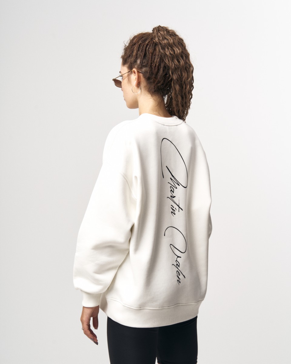 Signatura MV 3D Printed Handwriting Oversized Sweatshirt | Martin Valen