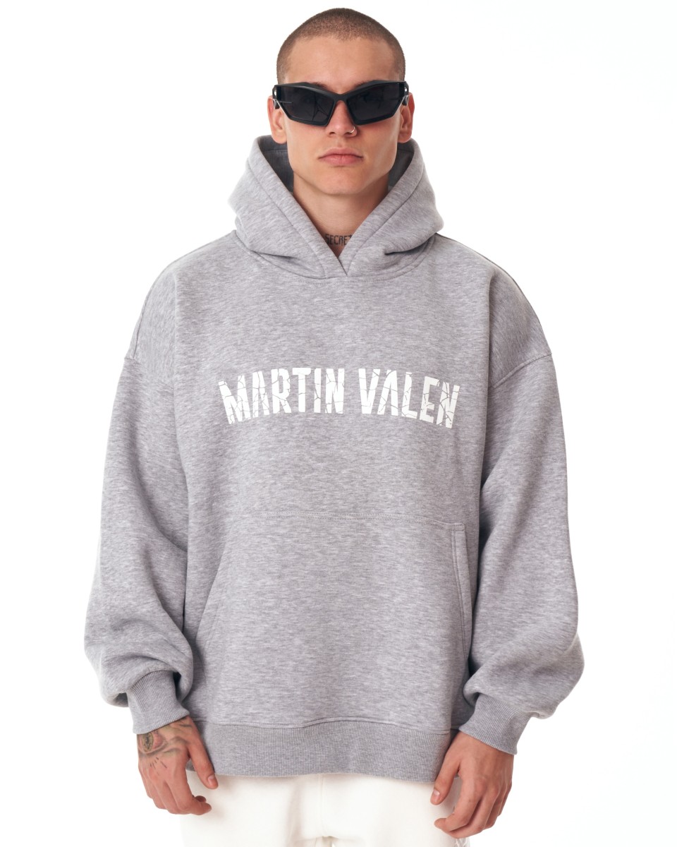 Grieto Martin Valen Designer Oversized Hoodie - Gray