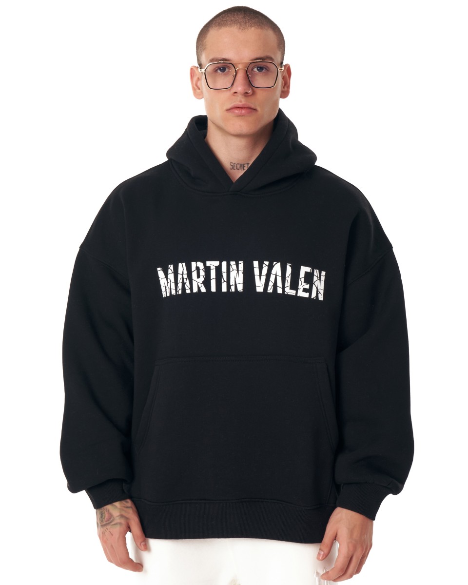 Grieto Martin Valen Designer Oversized Hoodie - Black