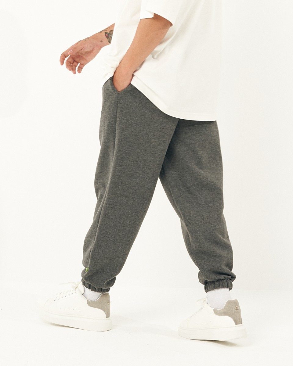 Oversized Smoke Colored Jogger - Anthracite