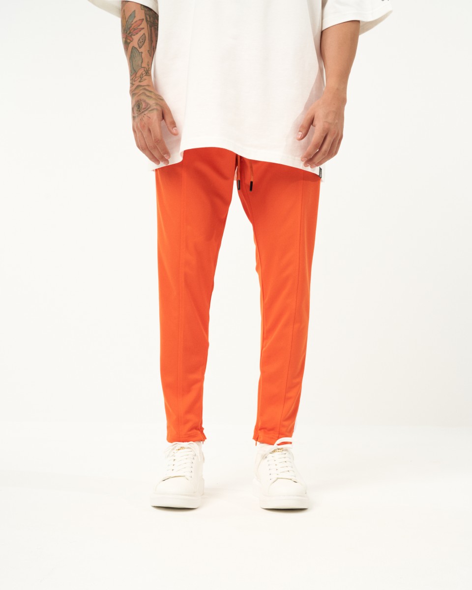 Orange Hose Mit Weißen Streifen | Martin Valen