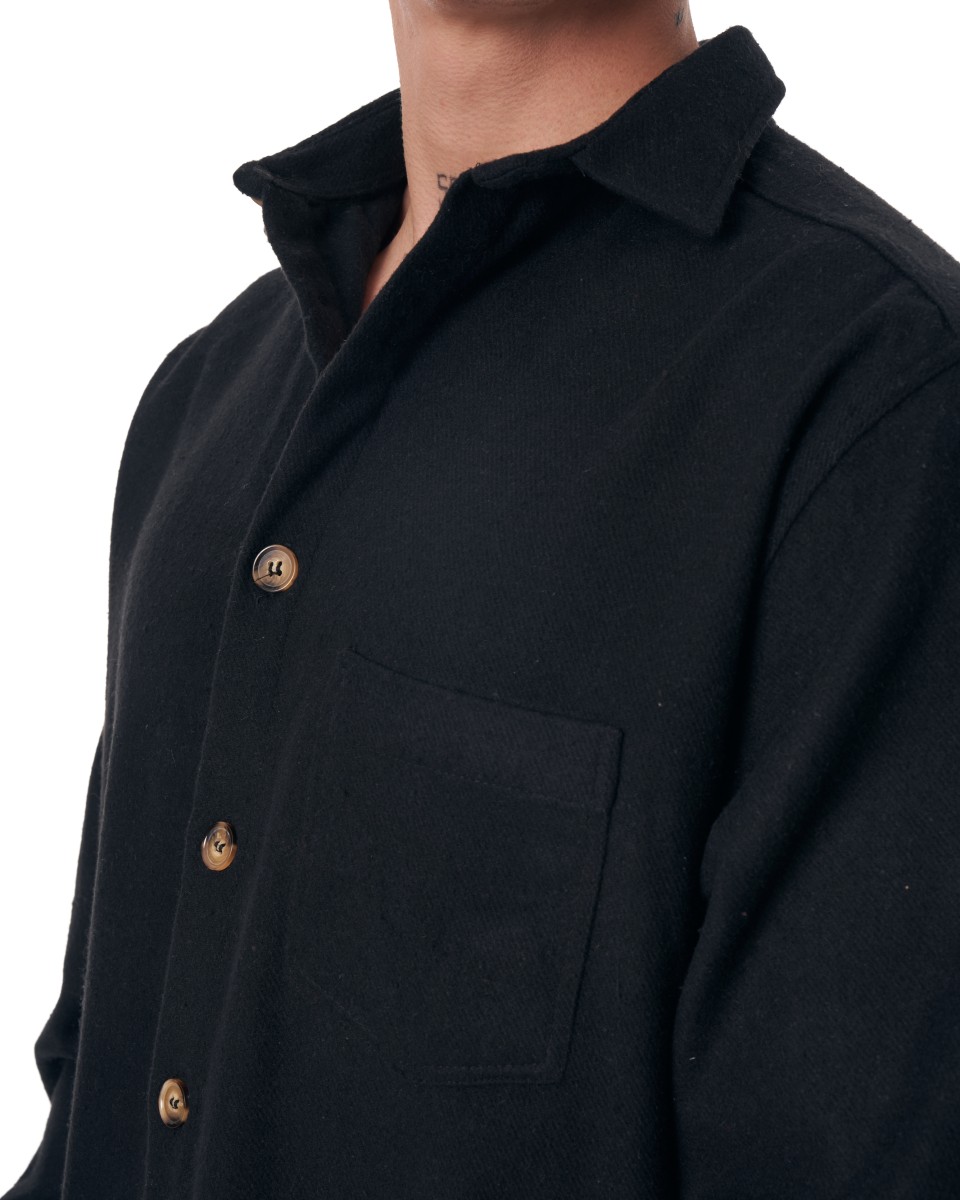 Men's Lumberjack Shirt Black | Martin Valen