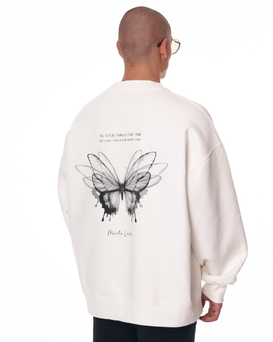 "Butterfly Illusion" Sudadera Extragrande para Hombre | Martin Valen