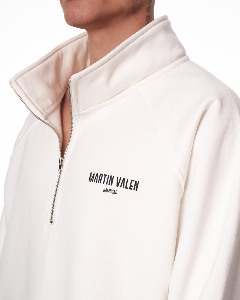 Men's Half Zip Pullover Oversized Sweatshirt | Martin Valen
