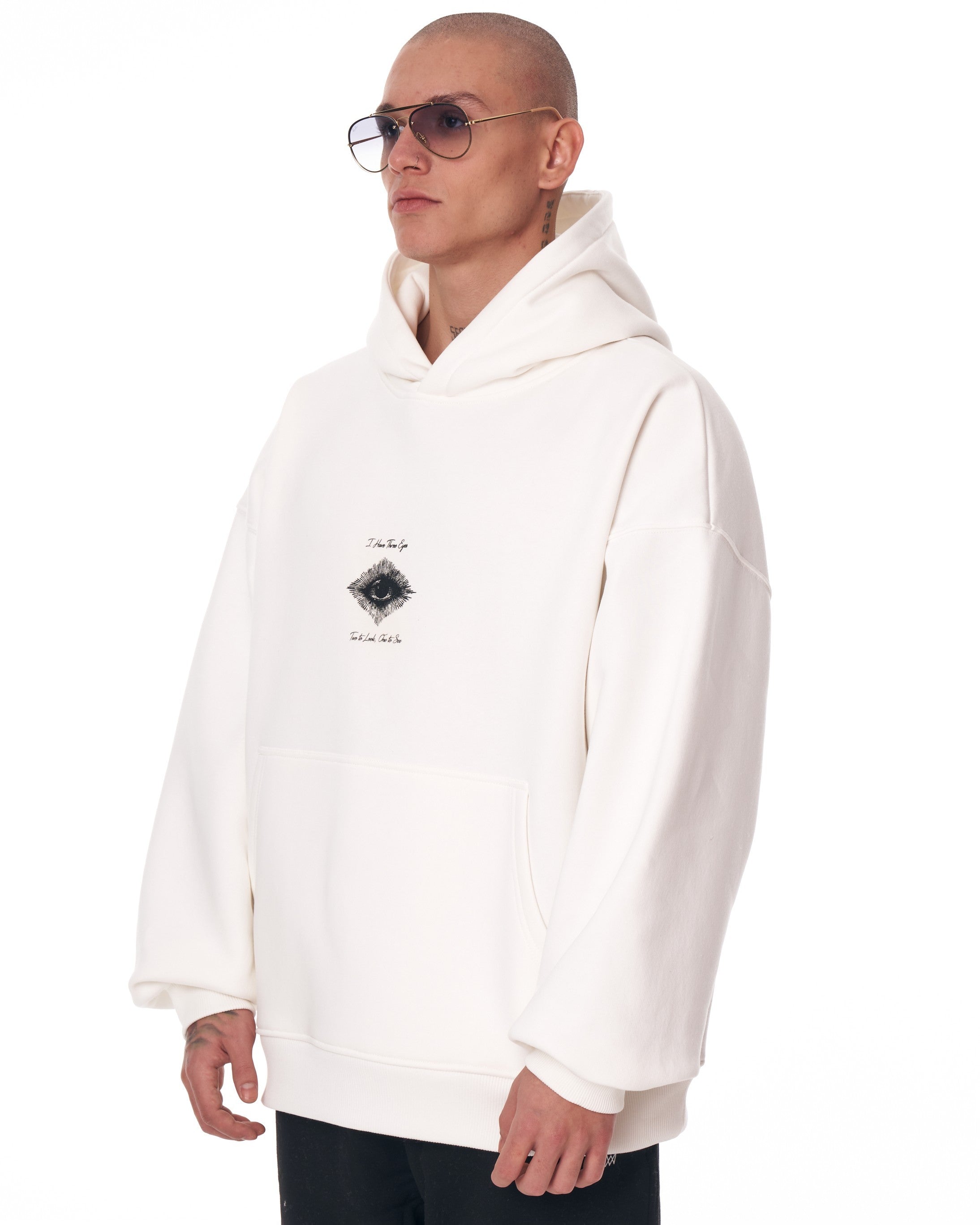 Hoodie oversized imprimé Third Eye