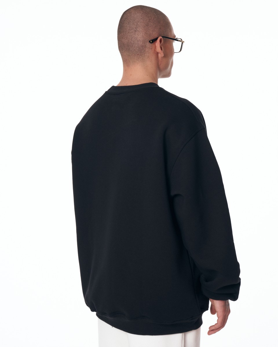 Men's Oversized Sweatshirt Martin Valen Urban Culture Black | Martin Valen