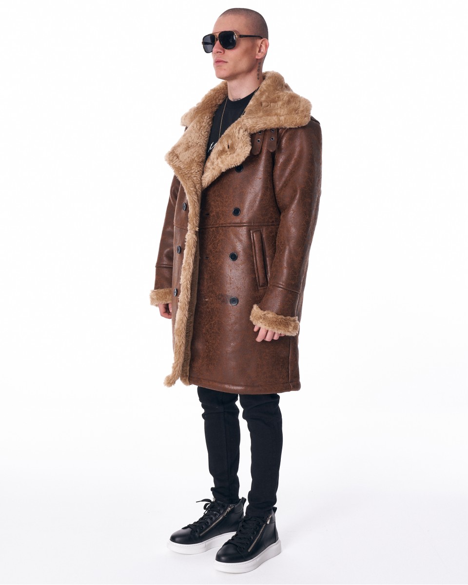 Valans Martin Valen Leather Jacket with Furry Trim | Martin Valen