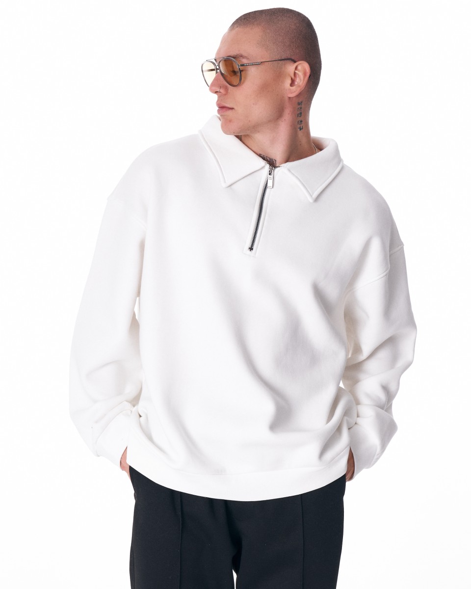 Valicia Martin Valen Oversized Basic Half Zip Sweatshirt | Martin Valen