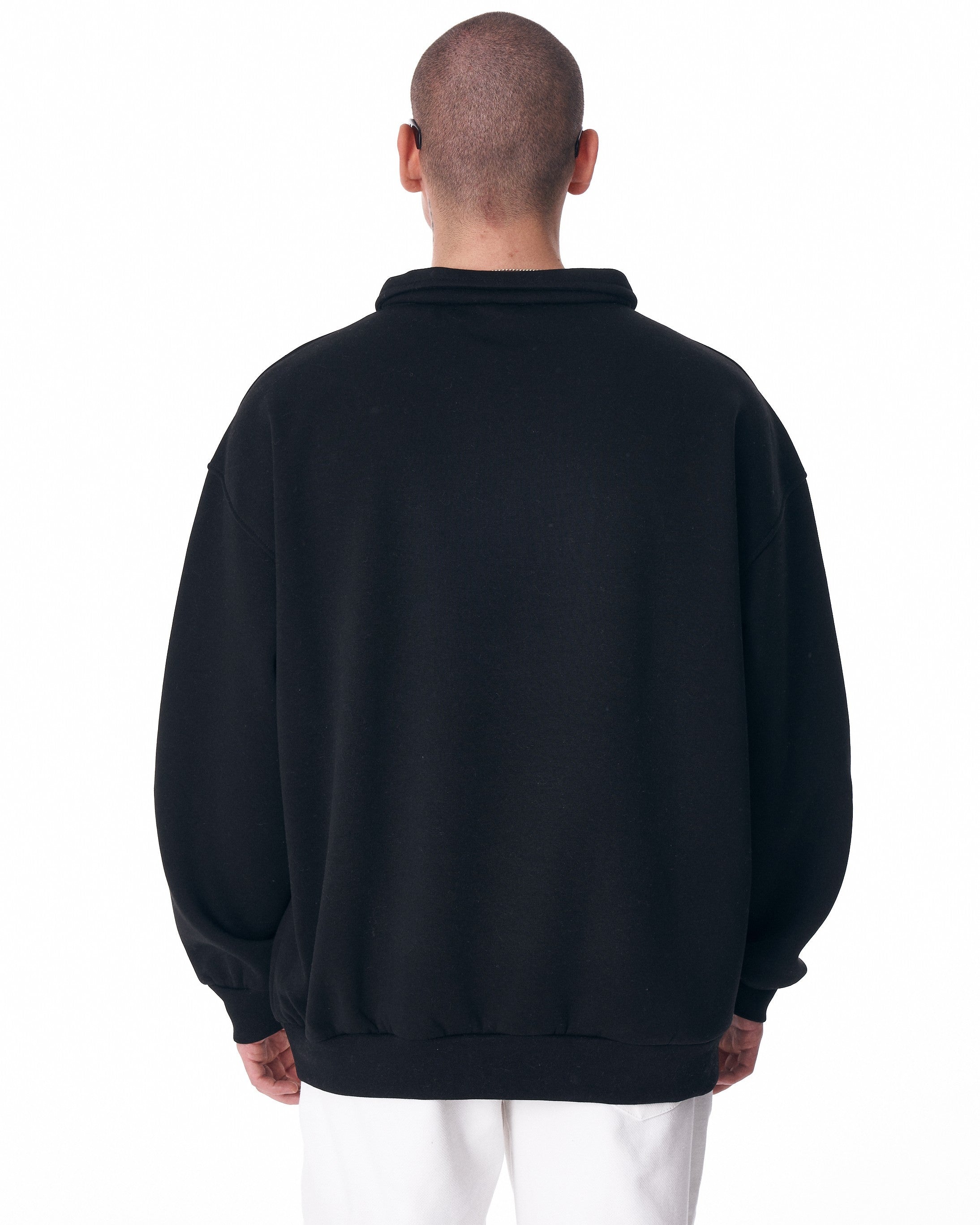 Valicia Martin Valen Oversized Basic Sweatshirt met Halve Rits