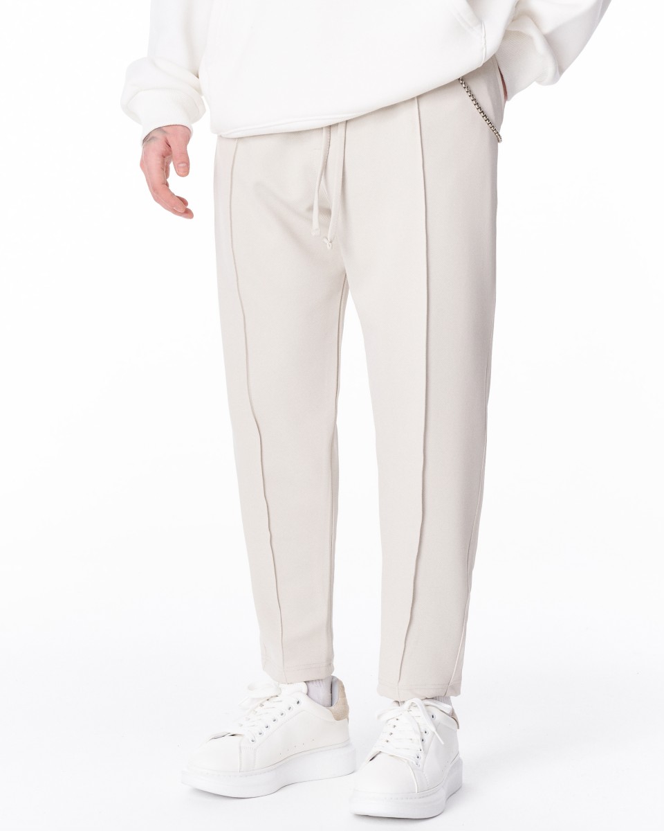 Men's Relax Fit Pants With Steel Chain Detail | Martin Valen