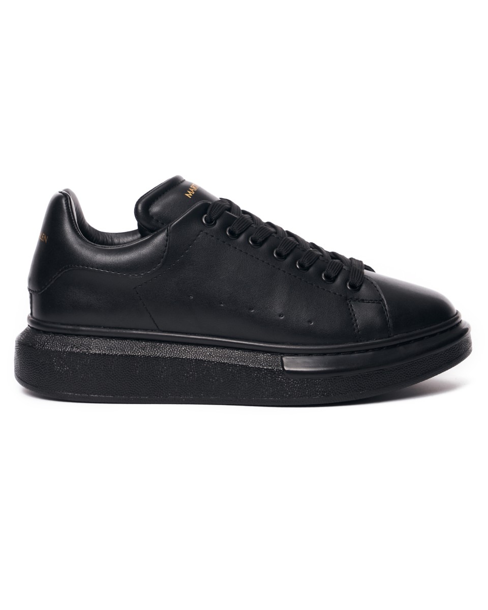 Chunky Sneakers Shoes All Black - Black