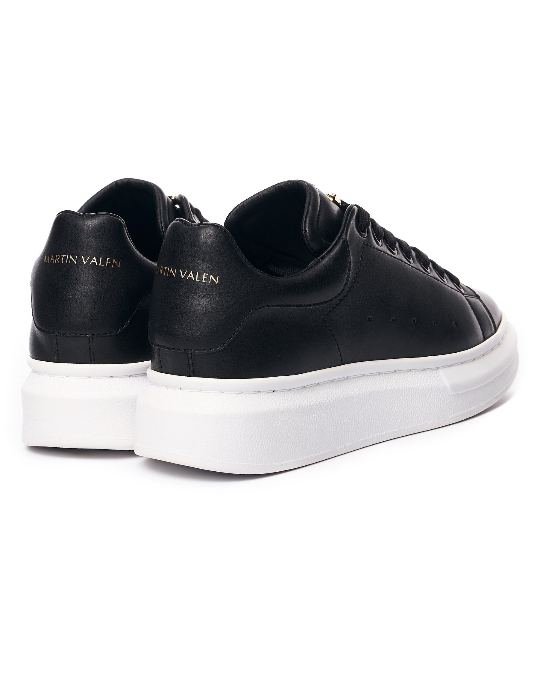 Gold Crown in Black Trainers For Women