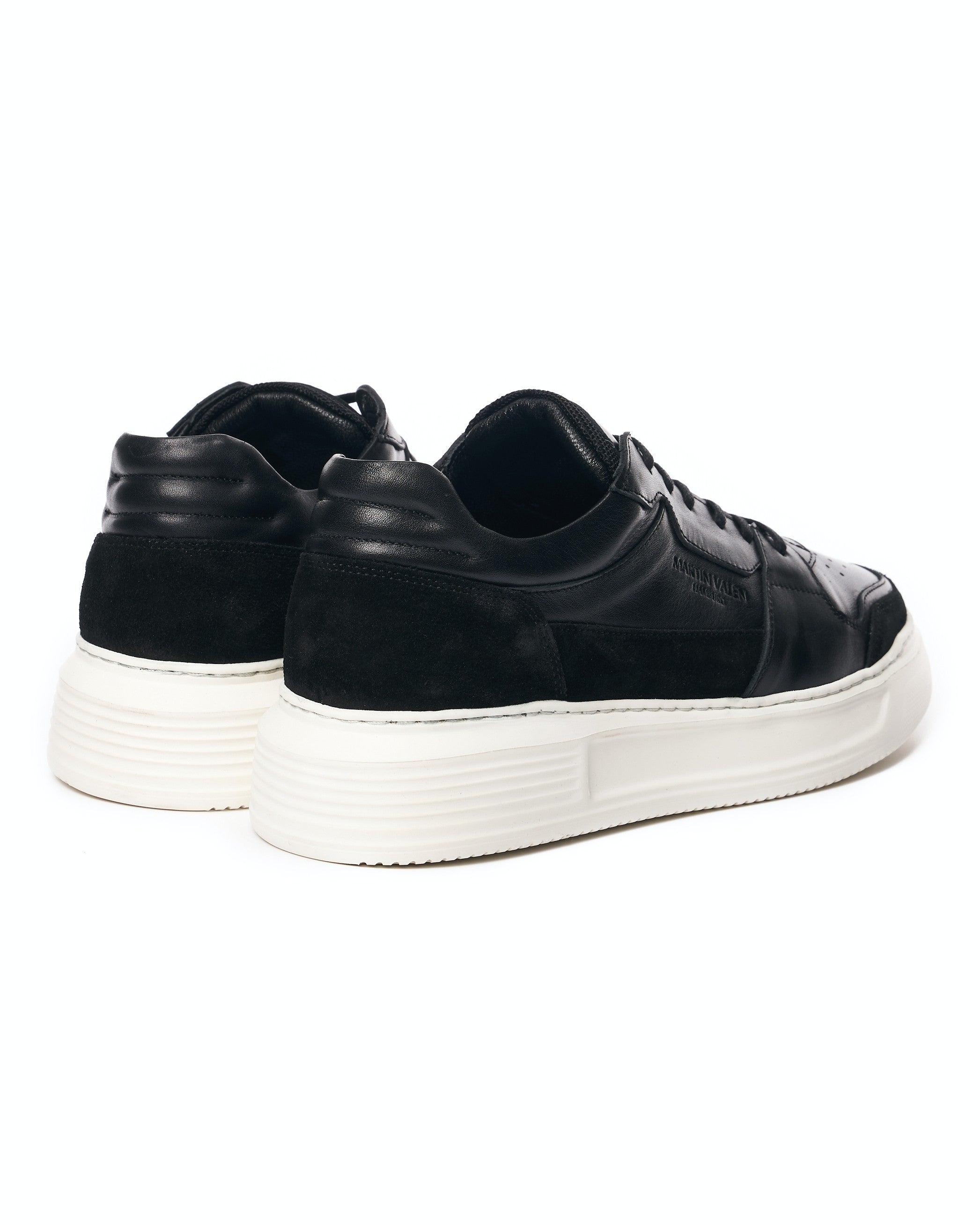 Elegante Freizeitschuhe aus schwarzem Leder im Retrolook