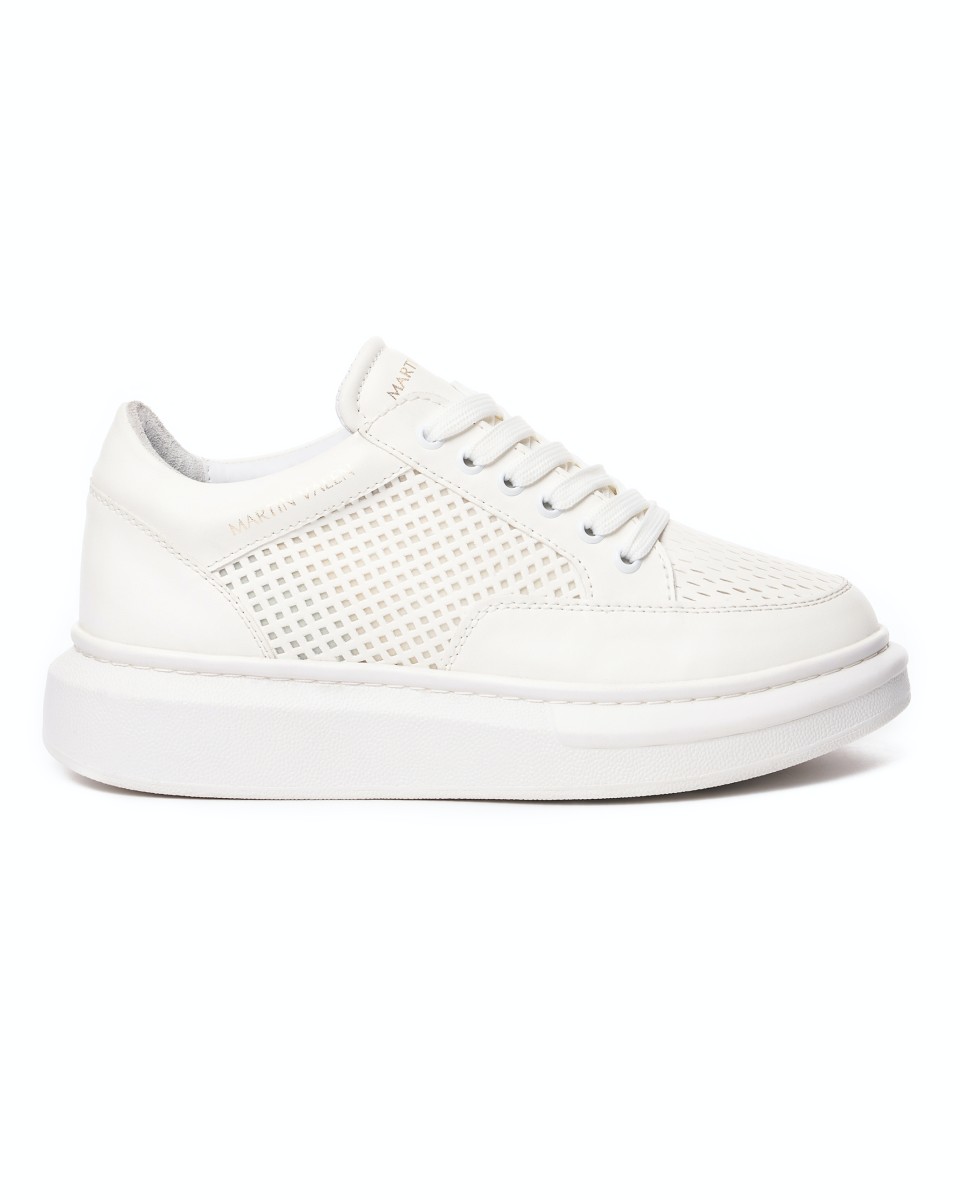 Chaussures Homme Baskets Respirantes Blanches