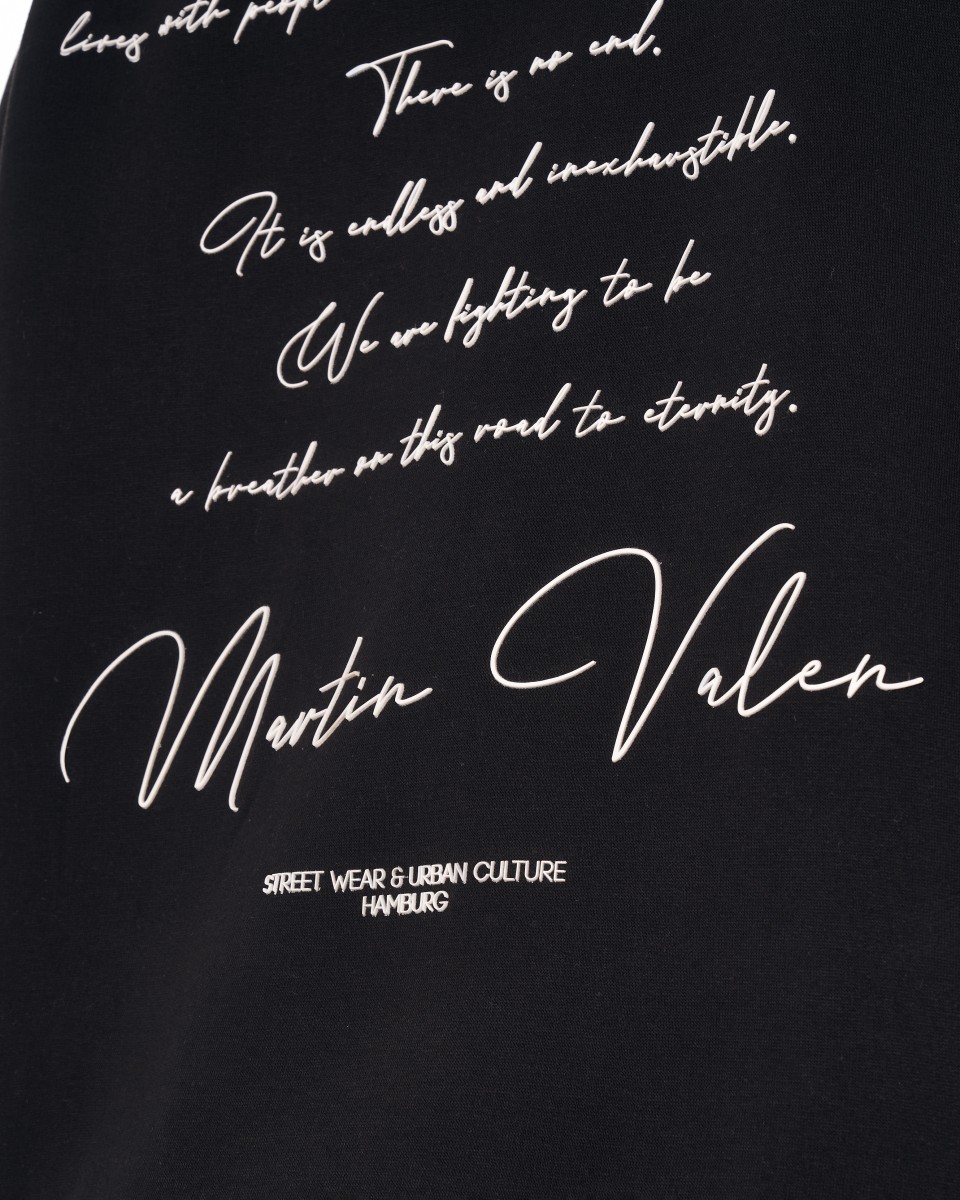 Men's Oversize Hoodie Martin Valen Urban Culture Black | Martin Valen