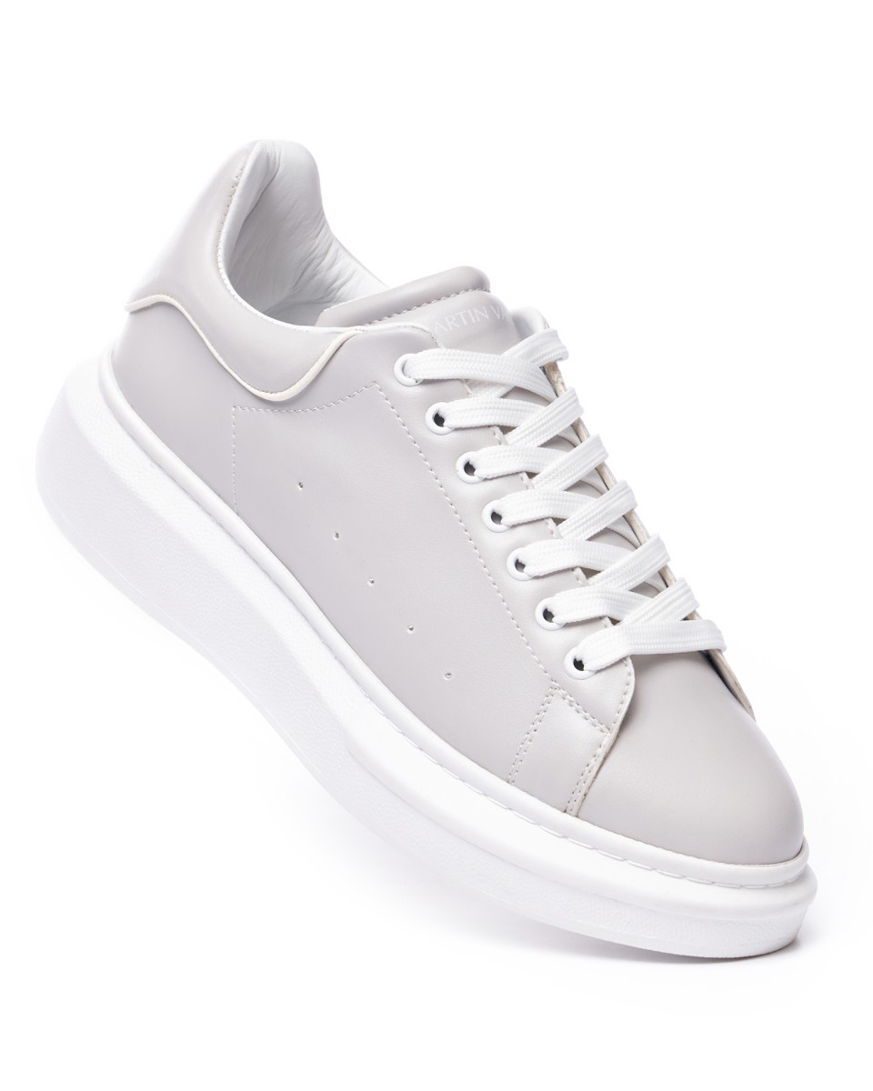 Men's Chunky Sneakers in Grey-White | Martin Valen
