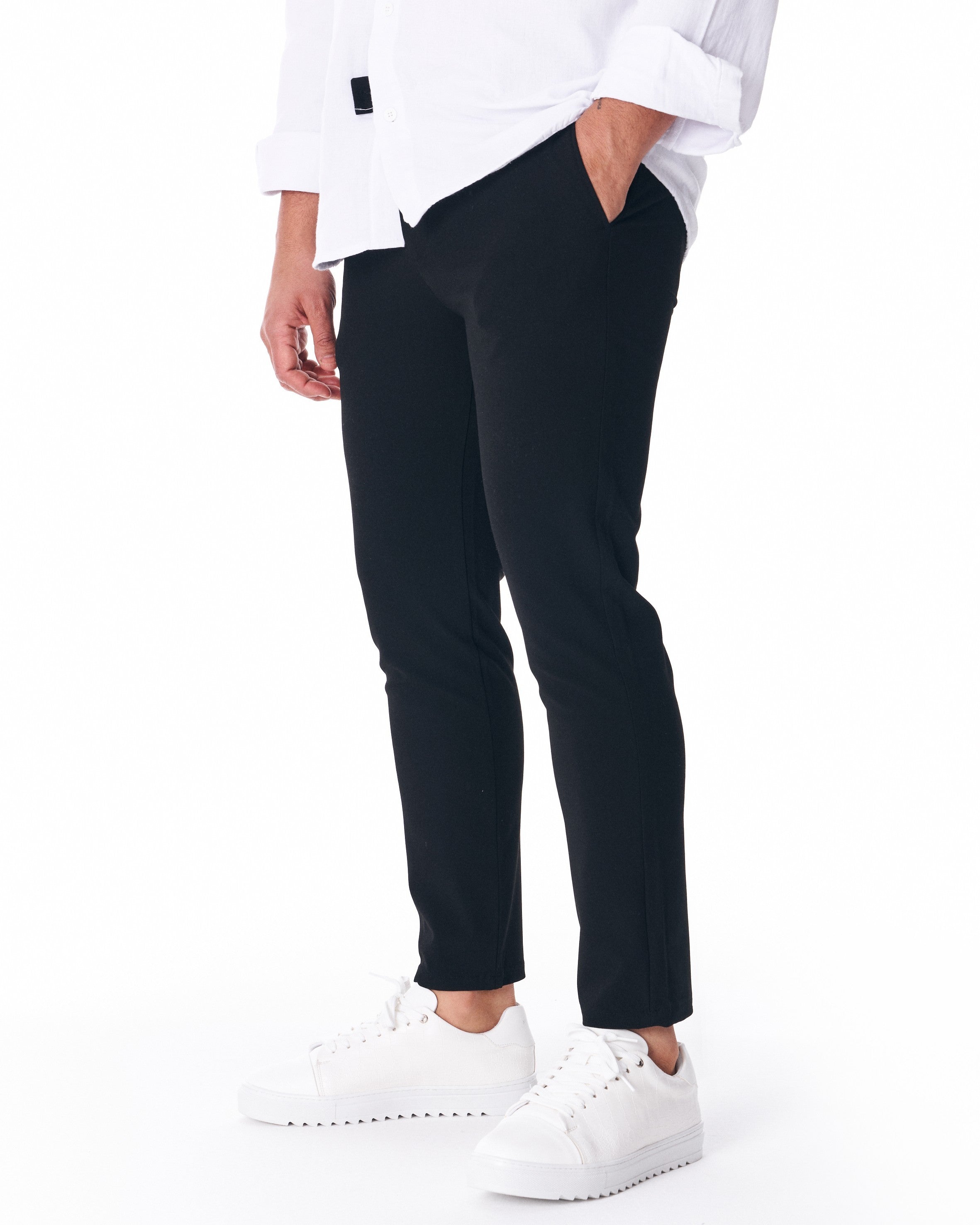 Men's casual black pants