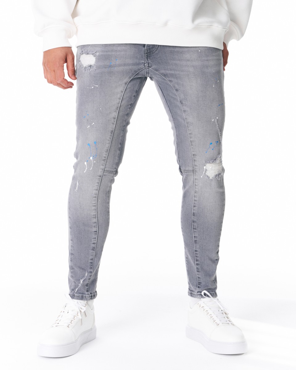 Paint Splattered Look Jeans | Martin Valen