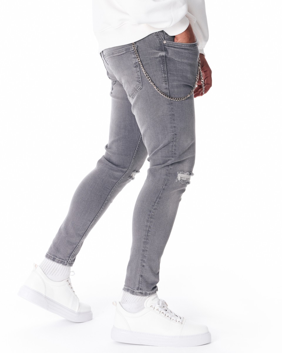 Разорванные джинсы скинни в городском стиле | Martin Valen