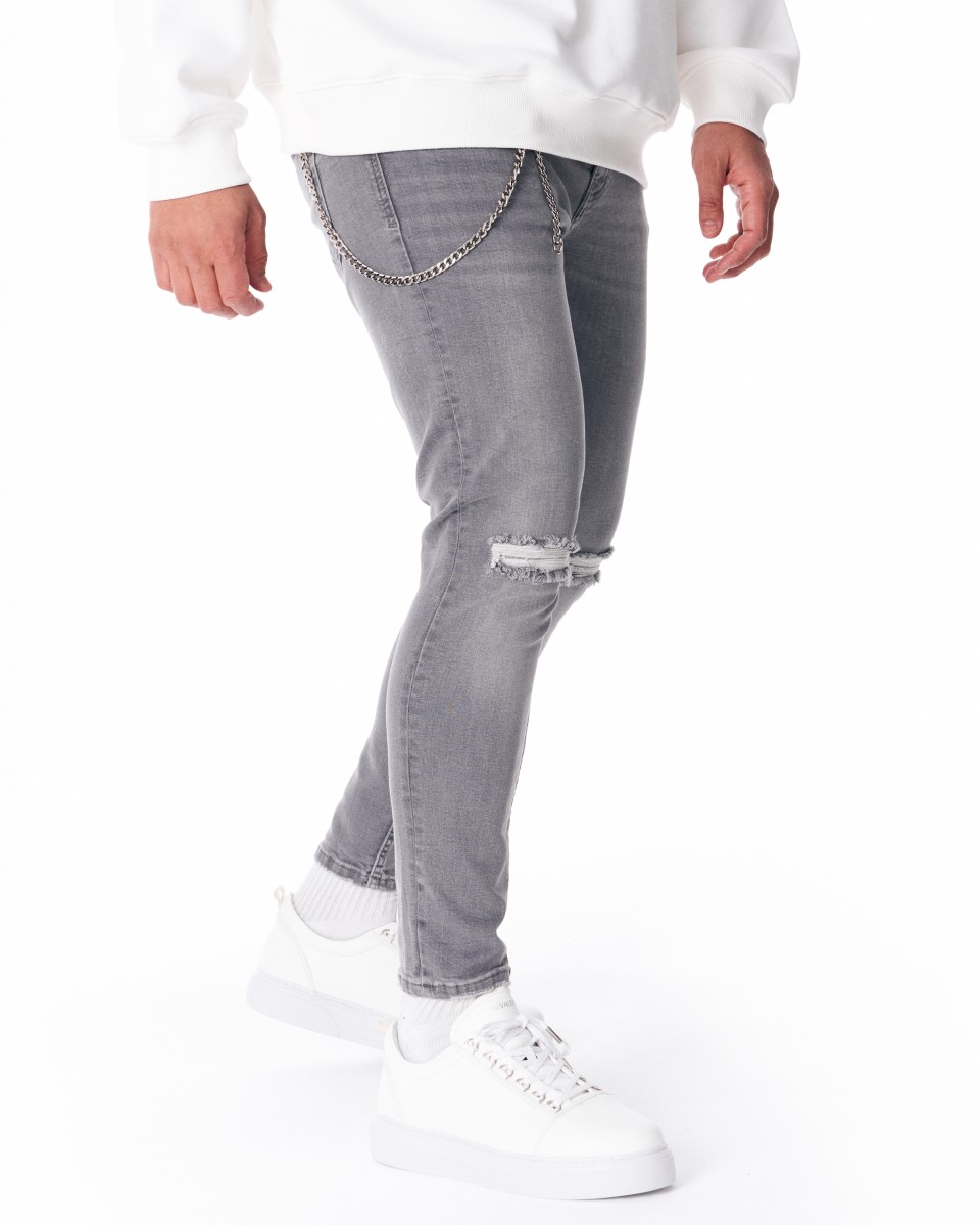 Разорванные джинсы скинни в городском стиле | Martin Valen