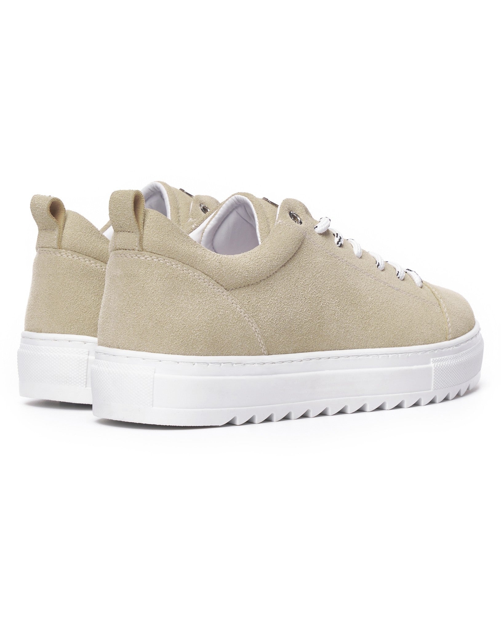 Beige Low Top Trainers