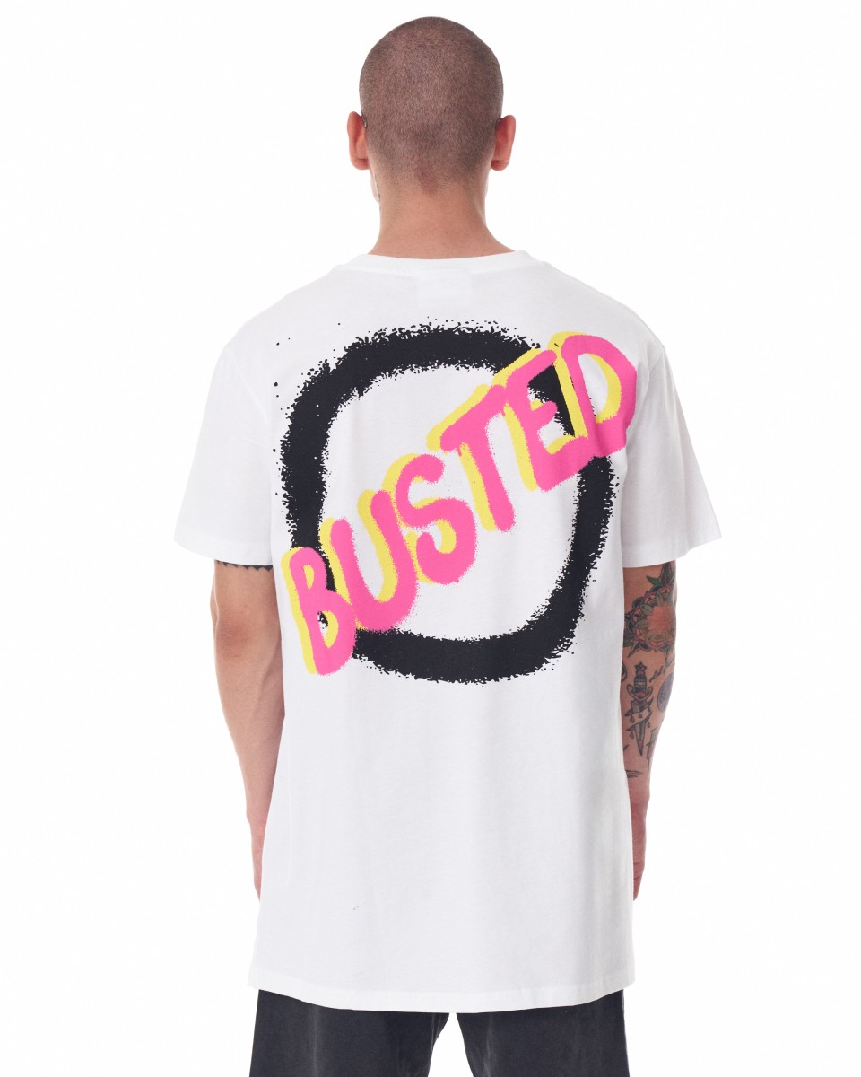 Busted Oversized T-shirt in Wit | Martin Valen