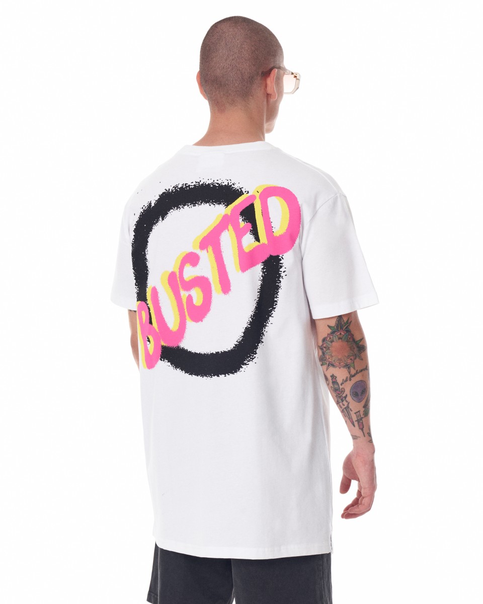 Busted Oversized T-shirt in Wit | Martin Valen