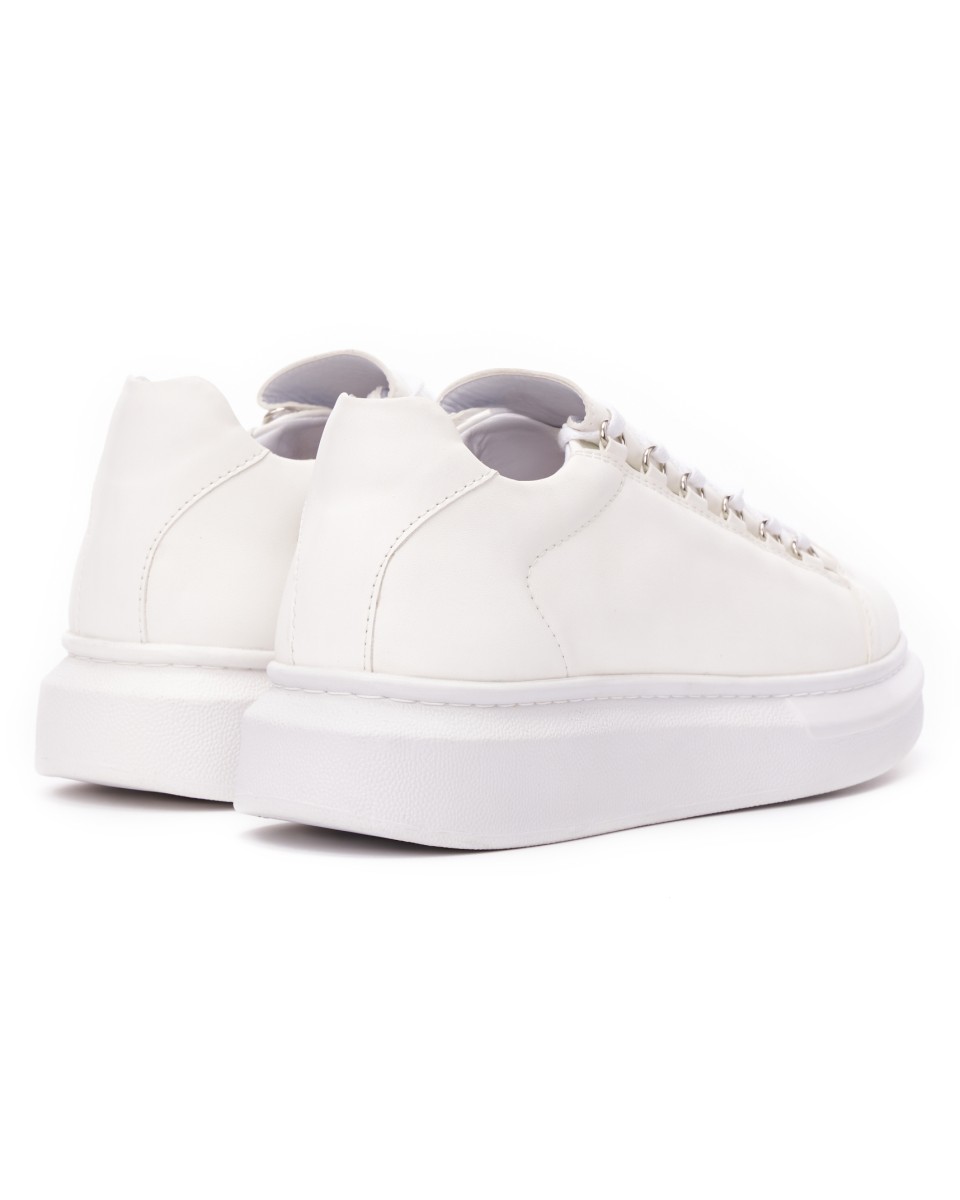 Men’s Low Top Chunky Sneakers in White | Martin Valen