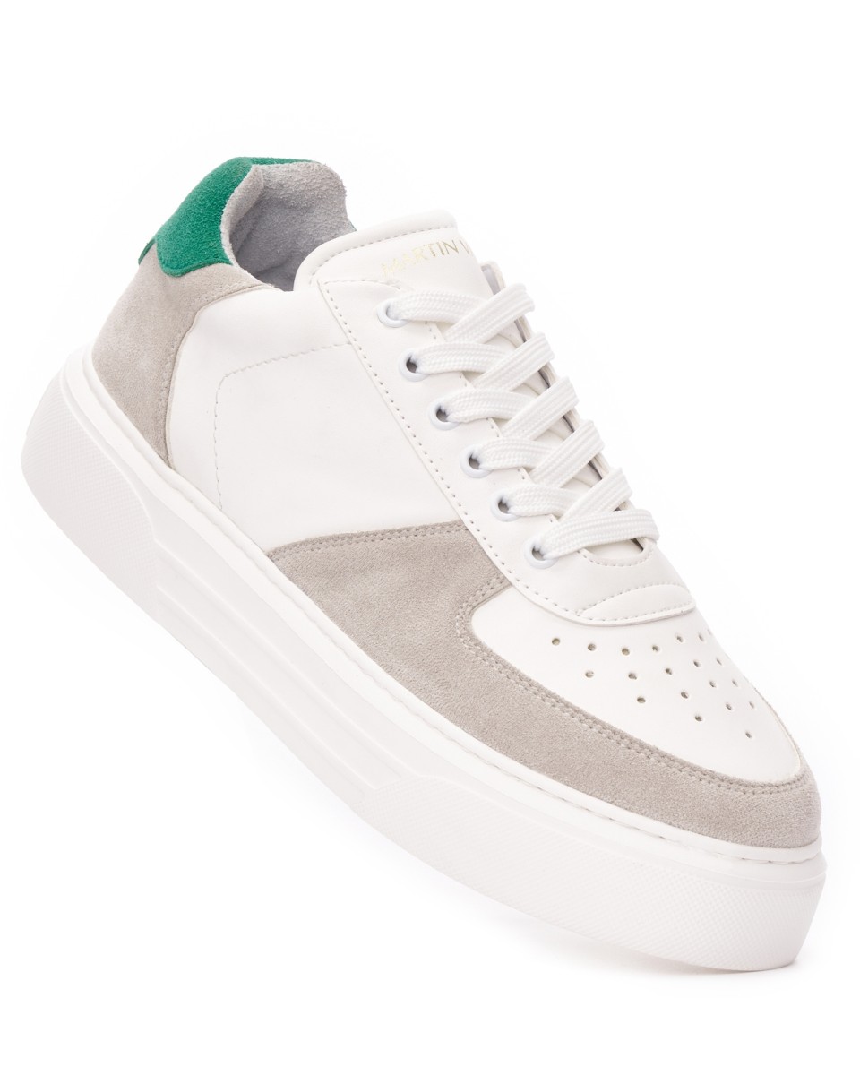 Спортивные кроссовки Moix Comfort в белом и зеленом цветах | Martin Valen